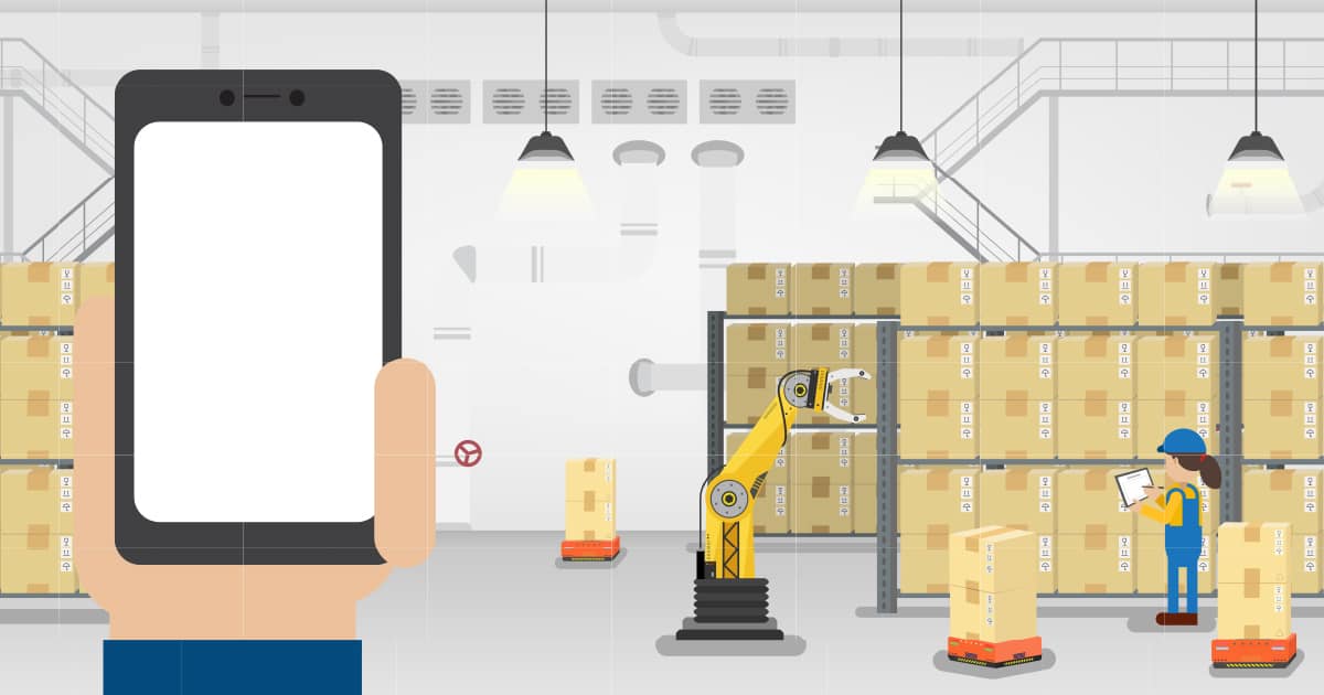 Warehouse Automation Illustration